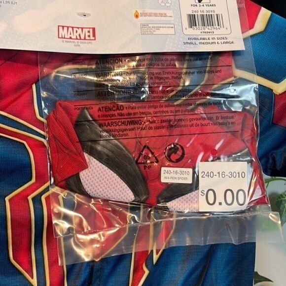 Marvel Spiderman Halloween Avengers Endgame Iron Spider Costume Size S‎ 4-6 - Picture 4 of 5